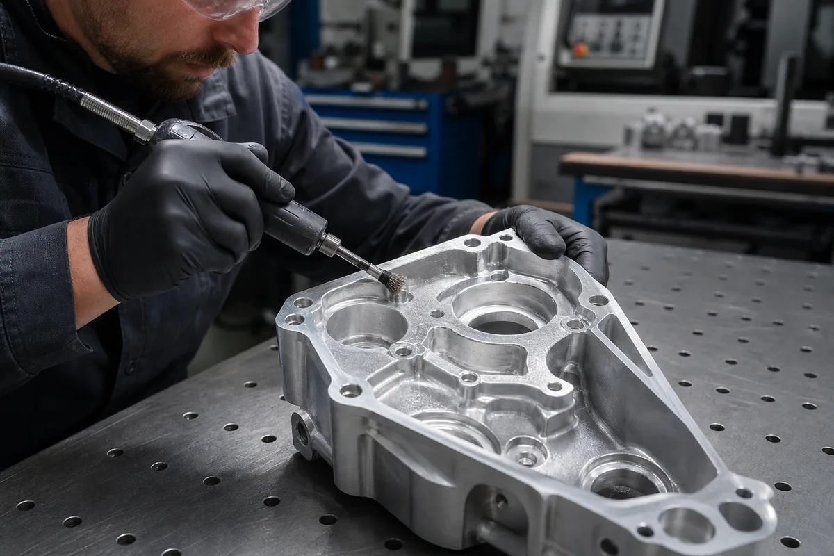 Deburring industrial application scene