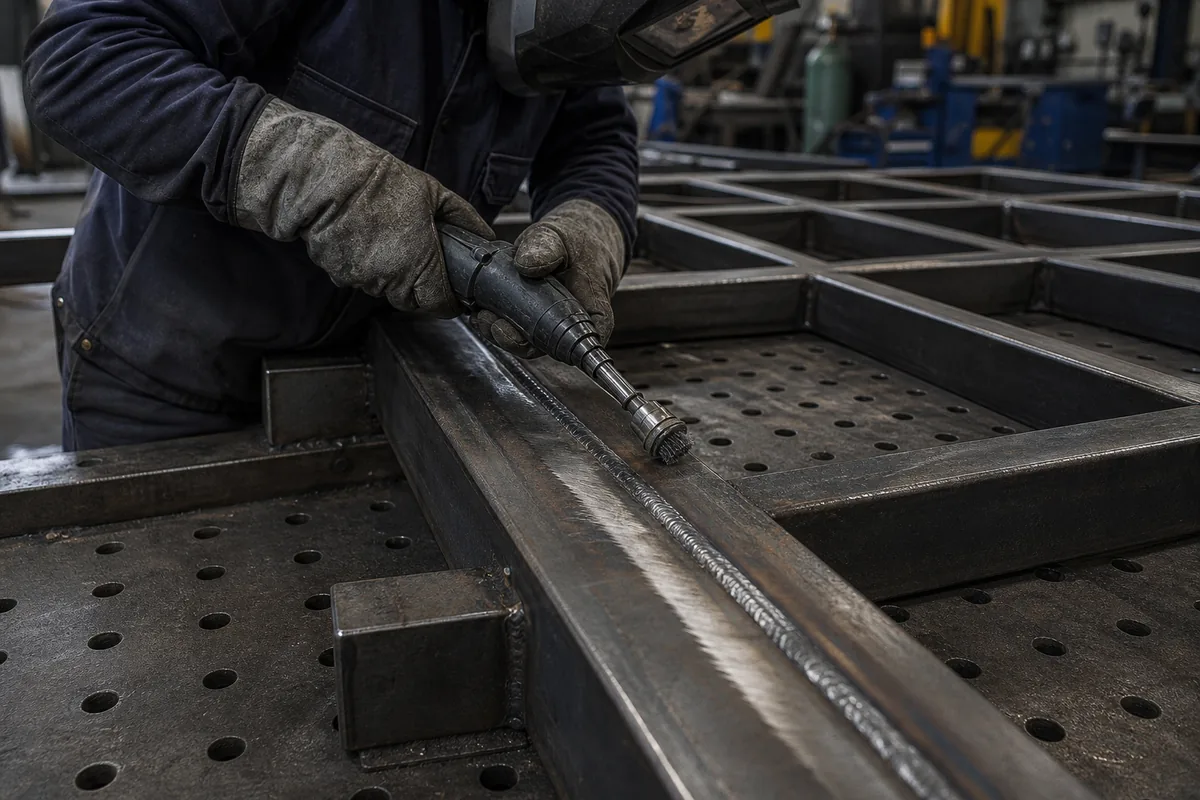 Weld Cleaning industrial application scene