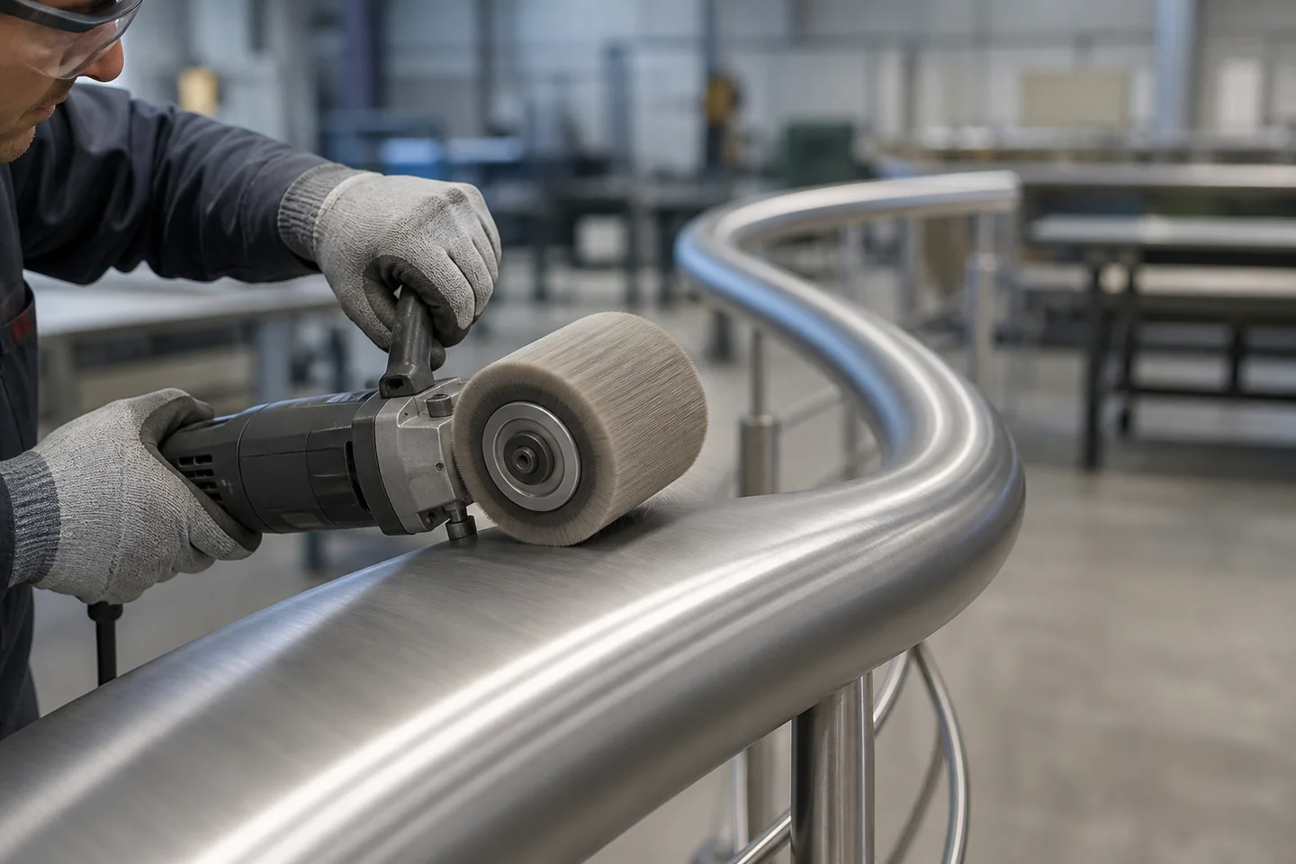 Satin / Decorative Finishing using industrial abrasive products
