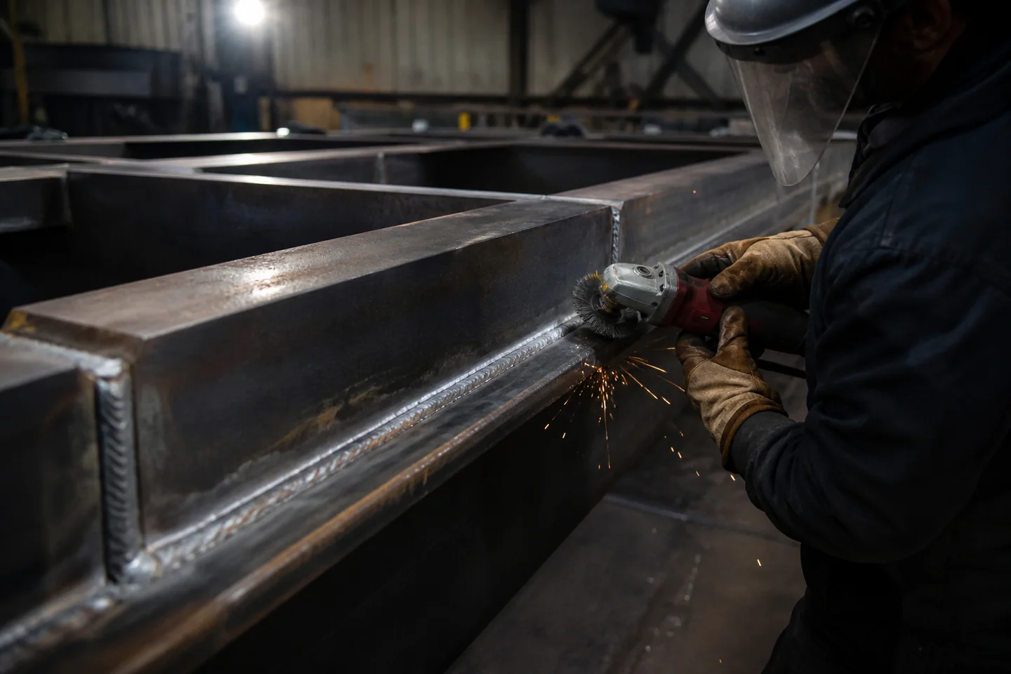 Weld Cleaning using industrial abrasive products