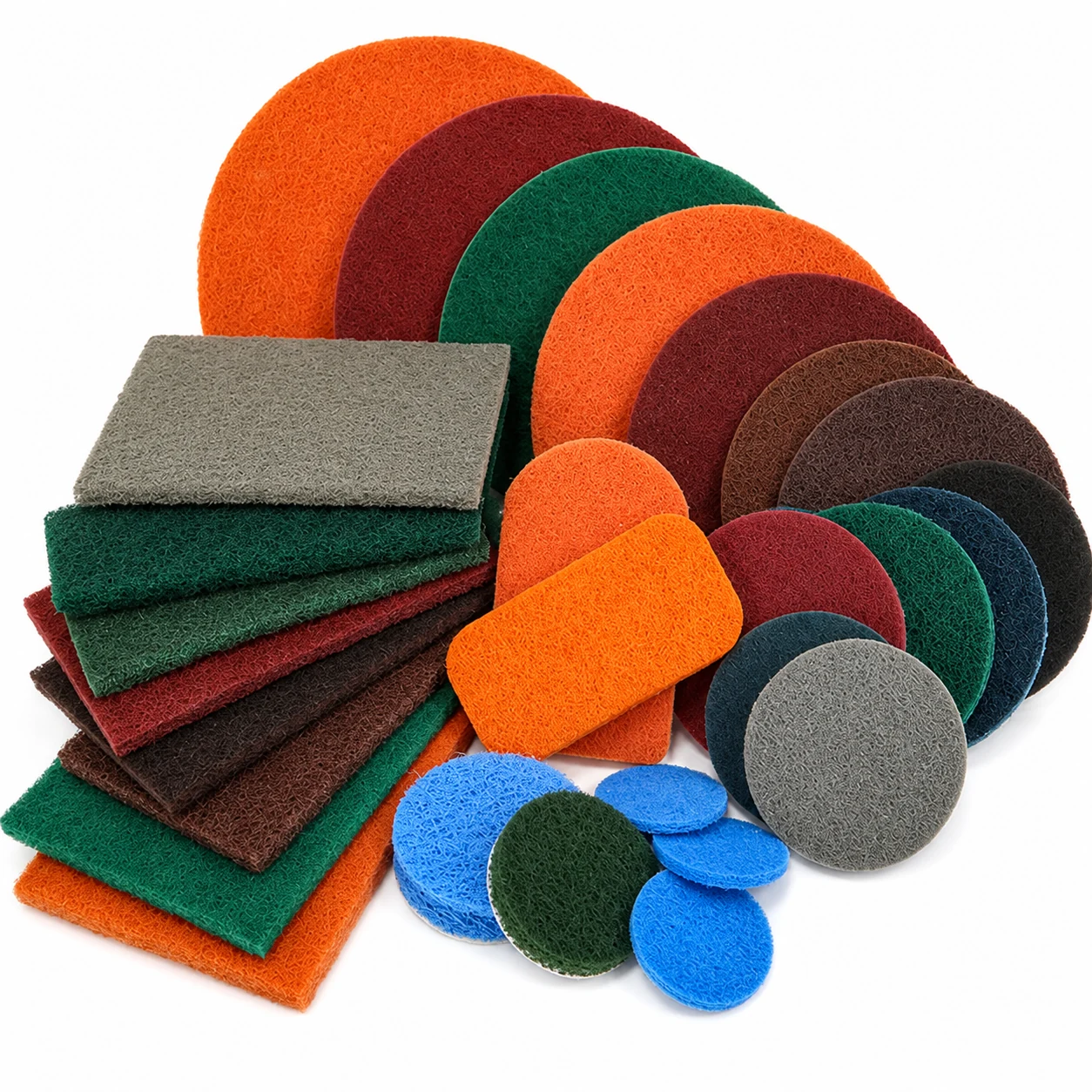 Custom Industrial Non-Woven Scouring Pads & Discs for wholesale and OEM supply