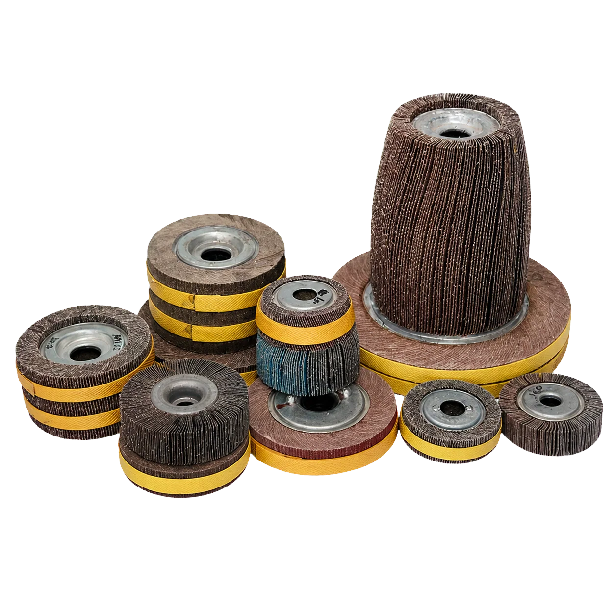 Custom-Shaped Flap Polishing Wheel – Sharp, Wear-Resistant Chuck-Mounted Flap Wheel for Stainless Steel & Metal for wholesale and OEM supply