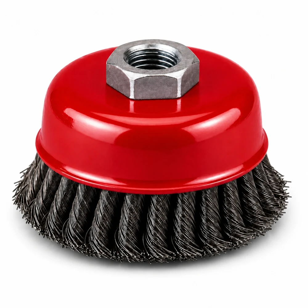 Twist Knot Wire Cup Brush for wholesale and OEM supply