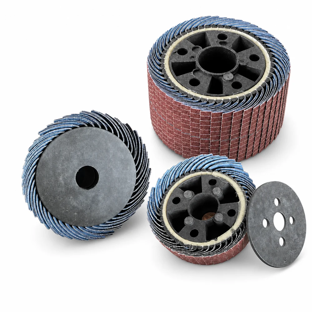 Wide Abrasive Cloth Flap Wheel for wholesale and OEM supply