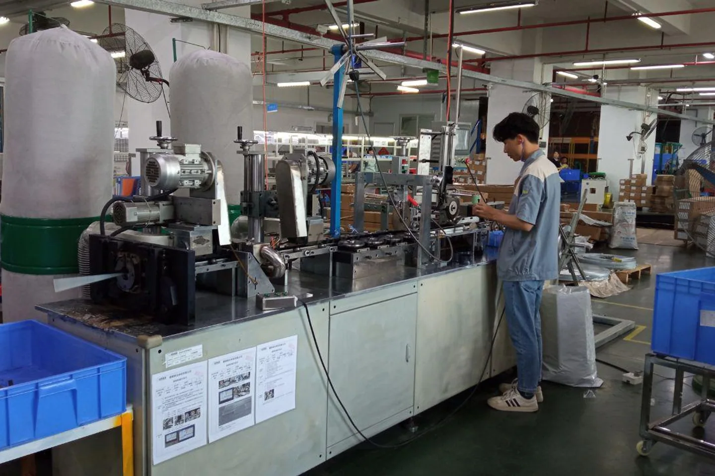 Production equipment at a selected partner